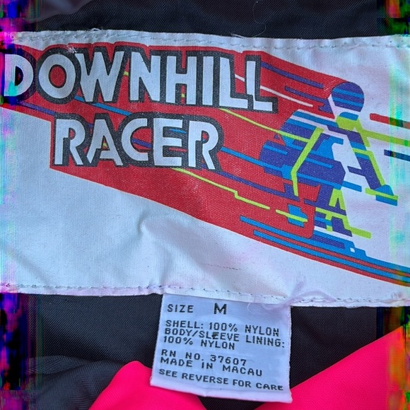 Downhill Racer Black Nylon Windbreaker Pullover Women's Size M - Picture 7 of 8